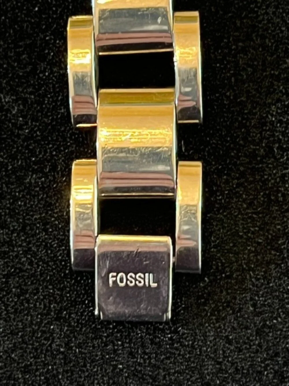 FOSSIL | F2 Vintage Silver-Tone Bracelet Watch Sporty Classic-EUC-NEW Battery